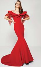 Mnm Couture - 2363 Tiered Off-shoulder Mermaid Gown