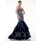 Panoply - Strapless Sweetheart Embellished Satin Mermaid Gown