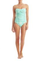 Helen Jon - Twist Bandeau One Piece - Tulum Emerald