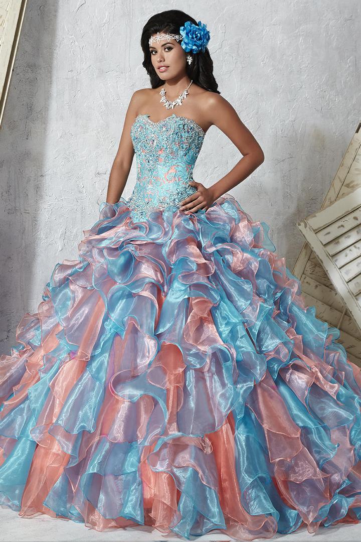 Tiffany Designs - 56272 Jeweled Sweetheart Organza Ballgown