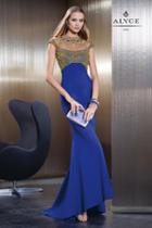 Alyce Paris Claudine - 2498 Dress In Cobalt