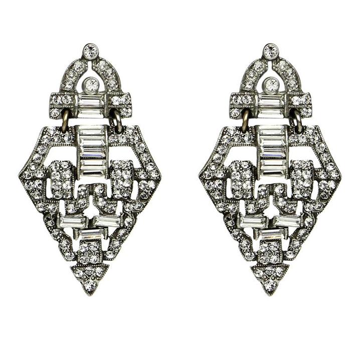 Ben-amun - Deco Crystal Marcella Post Earrings