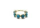 Tresor Collection - Turquoise Stackable Ring Band With In 18k Yellow Gold