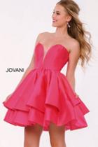 Jovani - Nice-looking Short Dress In Deep Sweetheart Neckline 39475