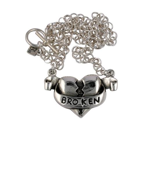 Femme Metale Jewelry - Broken Heart Necklace