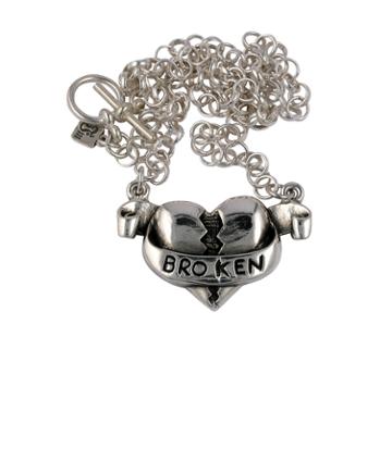 Femme Metale Jewelry - Broken Heart Necklace