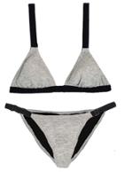 Leah Shlaer Swimwear - .new! The Vida Bikini Bottom In French Terry Grey
