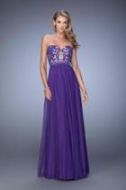 La Femme - 20534 Jewel Lace Applique Evening Gown