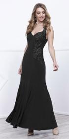 Nox Anabel - 8258 Embroidered V-neck Sheath Dress