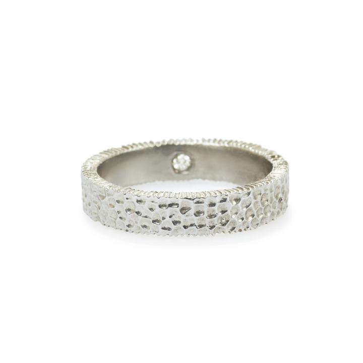 Elizabeth Buenaventura - Hammered Harmony Men's Ring