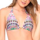 Luli Fama - Lil Gem D/dd Cup Triangle Halter In Multicolor (l448073)