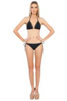 Caffe Swimwear - Bikini With Gold Accent In Black