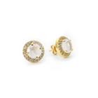 Margaret Elizabeth - Pave Studs Moonstone