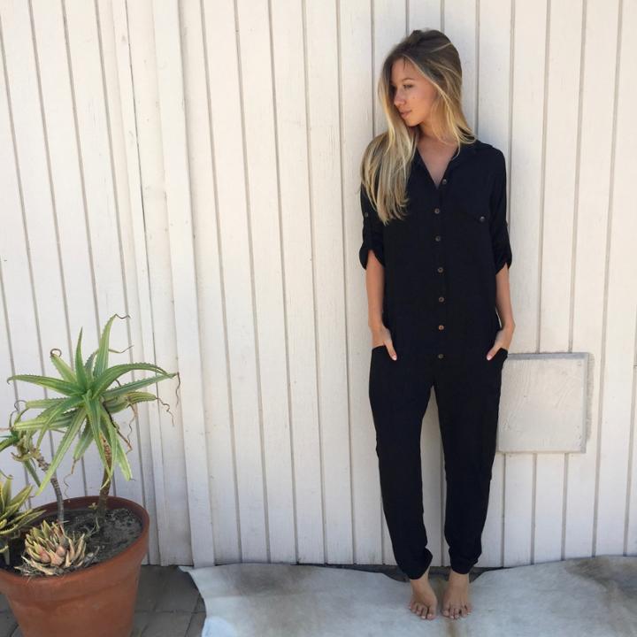 Tysa - Yes We Can Jumpsuit In Black