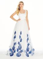 Ashley Lauren - 1323 Embroidered Lace Applique Tulle Ballgown