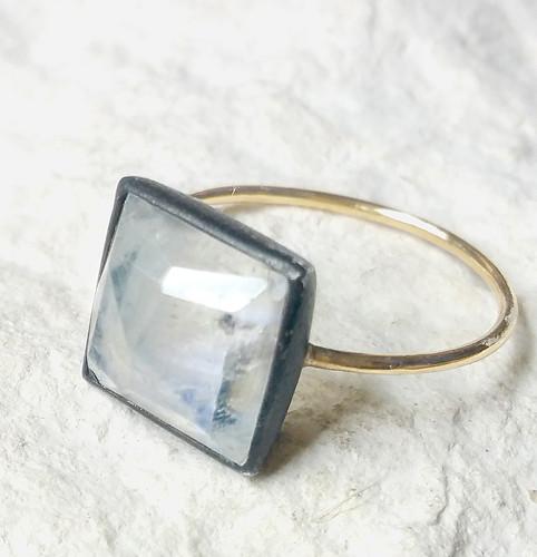 Nina Nguyen Jewelry - Spirit Black Oxidized 14k Ring