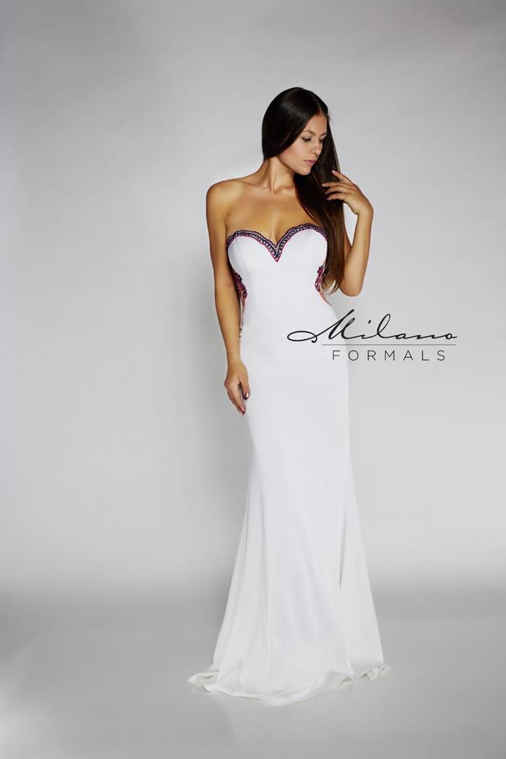 Milano Formals - Embroidered Sweetheart Evening Gown E2115