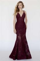 Jolene Collection - 18093 Beaded V-neck Lace Mermaid Dress