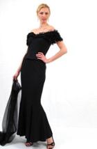 Daymor Couture - Ruffle Cap Sleeved Mermaid Gown 20032