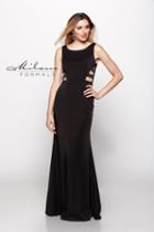 Milano Formals - Embellished Cut Out Evening Dress E2080