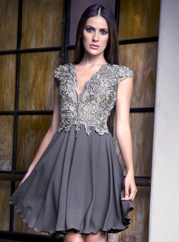 Baccio Couture - Sabrina - 2842 Jersey Short Dress