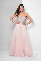 Terani Prom - Embellished Sweetheart Layered Gown 1711p2854