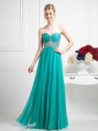 Cinderella Divine - Bejeweled Strapless Sweetheart Empire Gown
