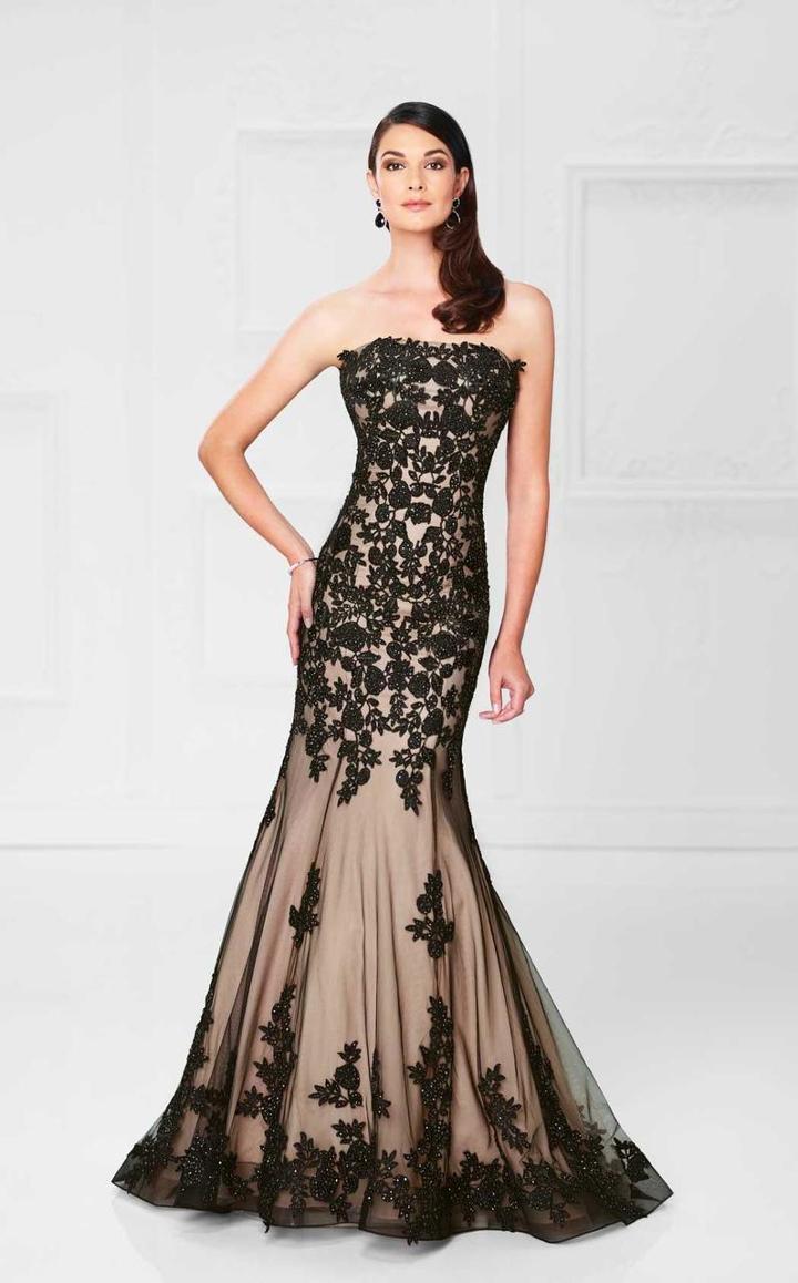 Montage By Mon Cheri - 117912w Strapless Beaded Lace Mermaid Gown