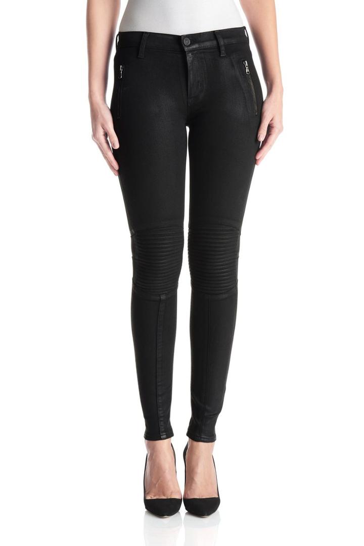 Hudson Jeans - Wm4045ten Stark Moto Pant In Noir Coated