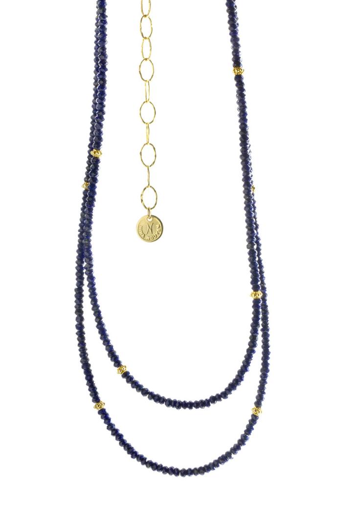 Nina Nguyen Jewelry - Lapis Harmony Long Vermeil Necklette