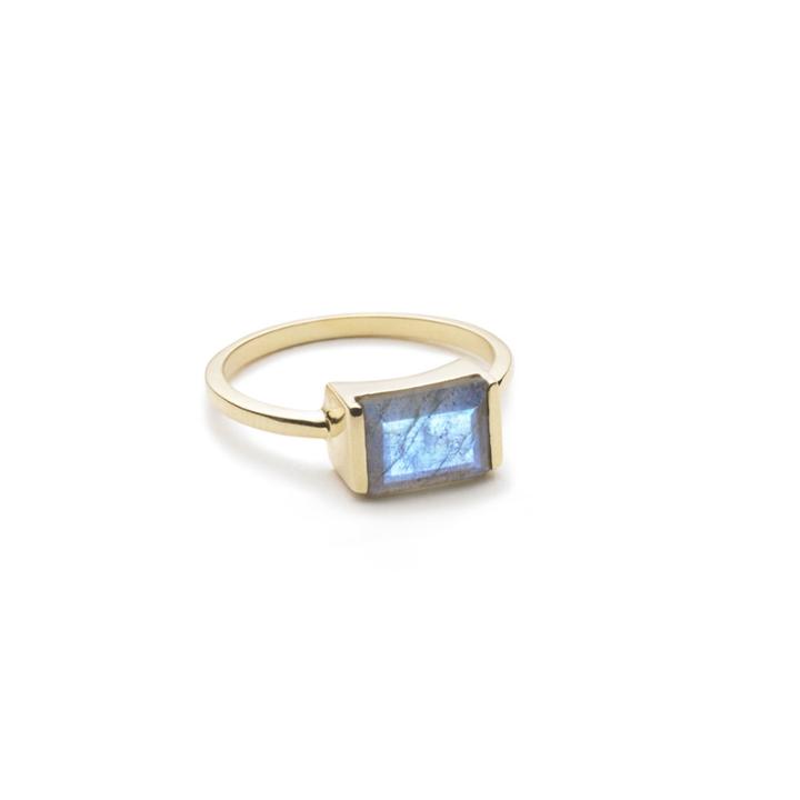Margaret Elizabeth - Channel Set Ring Labradorite