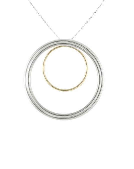 Bonheur Jewelry - Alycia Silver/gold Pendant