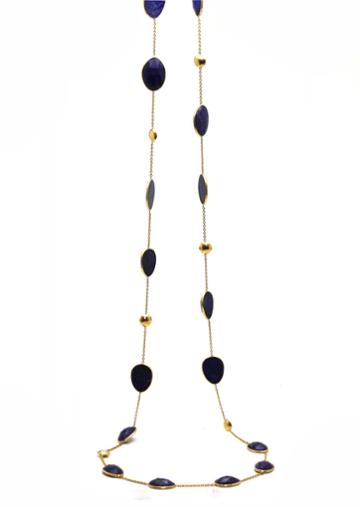 Tresor Collection - Lapis Necklace In 18k Yg