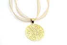 Tresor Collection - Logo Pendant In 18k Yellow Gold In Shiny Finsih