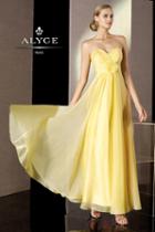Alyce Paris B'dazzle - 35500 Dress In Lemon Yellow