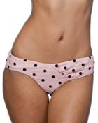 Nicolita Swimwear - Vavoom Hideaway Bikini Bottom Pink With Black Polka Dot