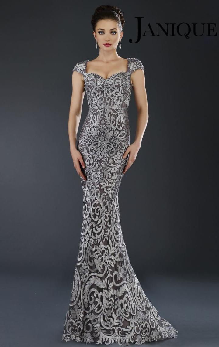 Janique - K6505 Dress In Silver