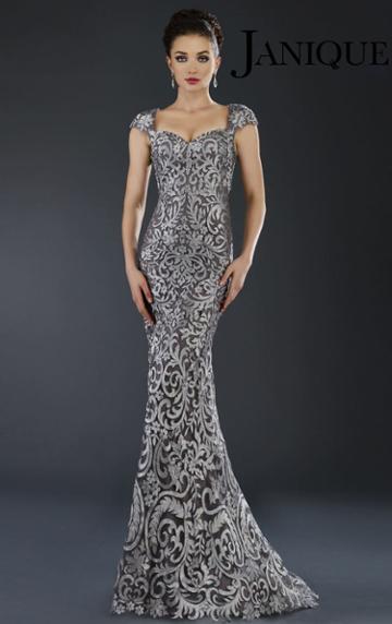 Janique - K6505 Dress In Silver