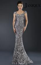 Janique - K6505 Dress In Silver
