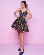 Mac Duggal Homecoming - 30495n Colorful Floral Short Dress