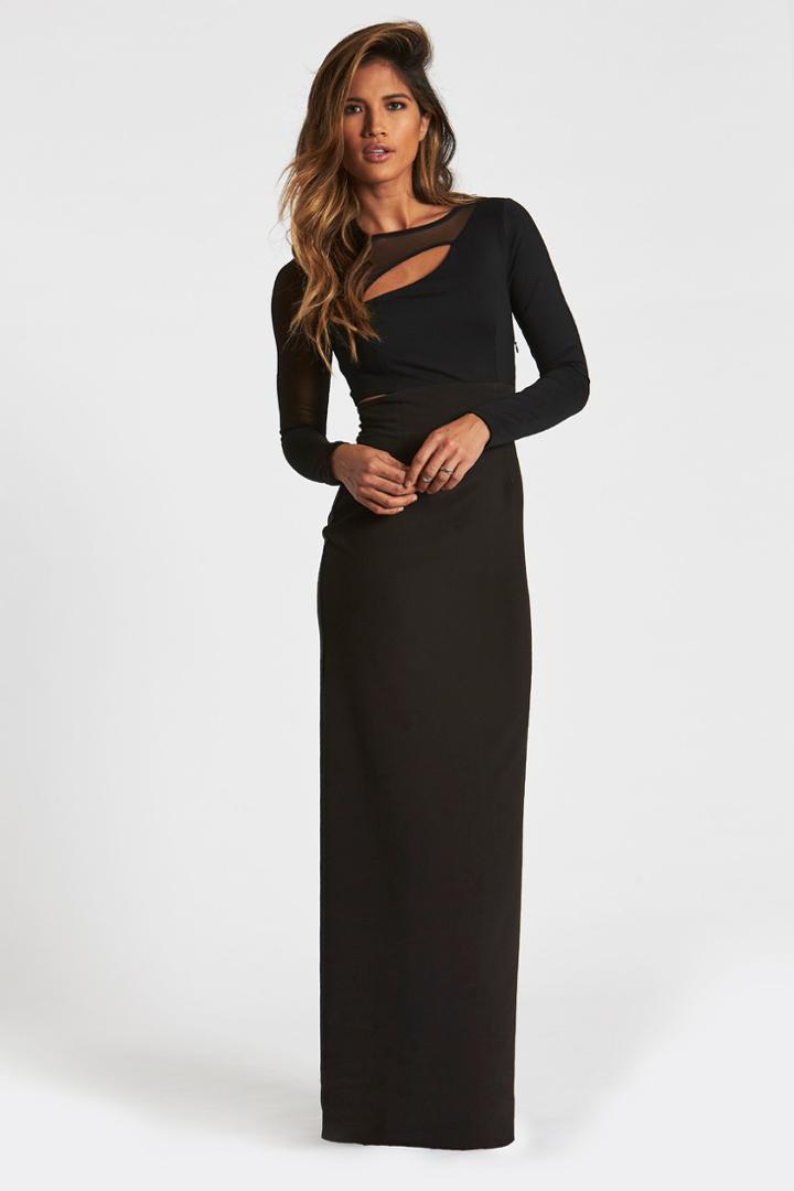 Donna Mizani - Keyhole Cut Out Gown