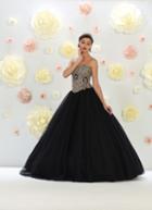 May Queen - Lk-74 Strapless Sweetheart Gilded Ballgown