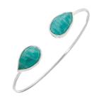 Heather Hawkins - Double Lotus Bangle In Amazonite