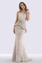 Feriani Couture - 18655 Embellished Illusion Bateau Sheath Dress