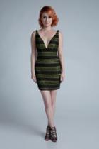 Milano Formals - E2245 Beaded Deep V-neck Dress