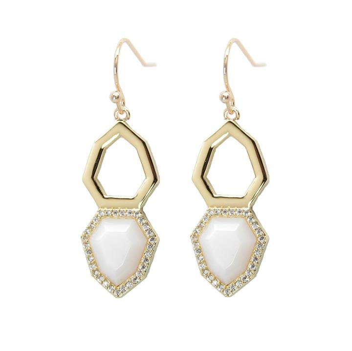 Rachael Ryen - Double Pave Drop In Mother Of Pearl