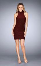 La Femme - 25367 High Halter Sheath Dress