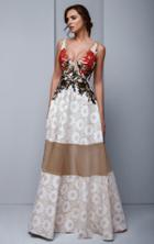 Beside Couture By Gemy - Bc1328 Embellished Plunging A-line Evening Dress