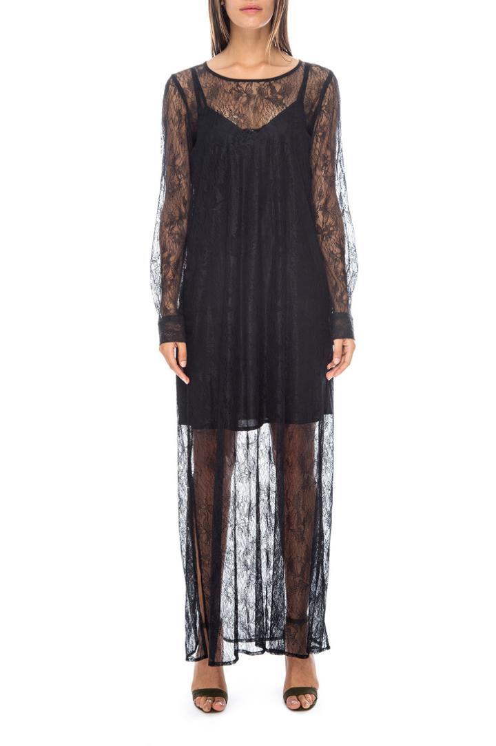 Gold Hawk - Chantilly Lace Long Dress