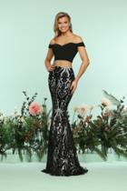 Zoey Grey - 31218 Off-shoulder Two-piece Sheath Gown